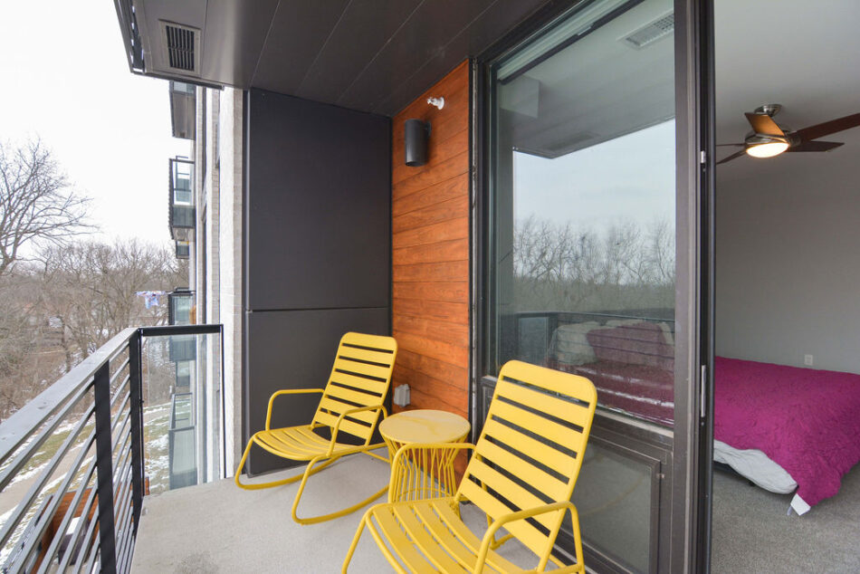 Private balcony outside bedrooom.