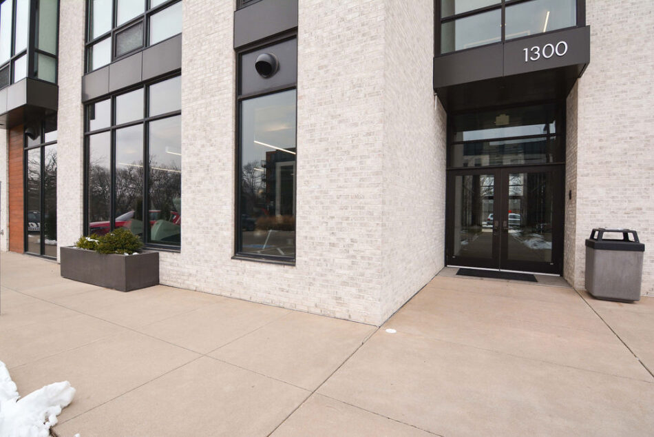 Condo building exterior.