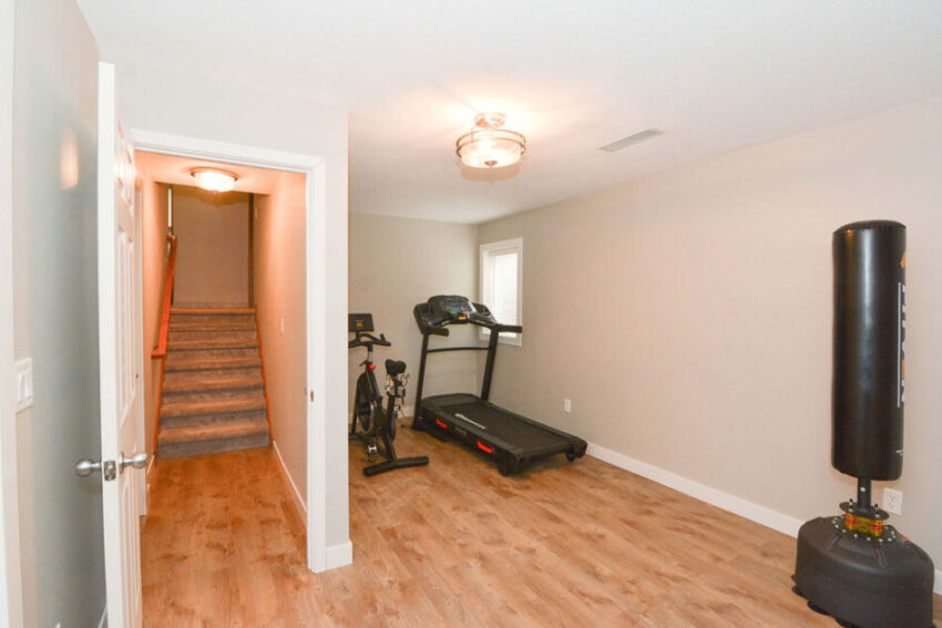 Multi-use area with durable floors.