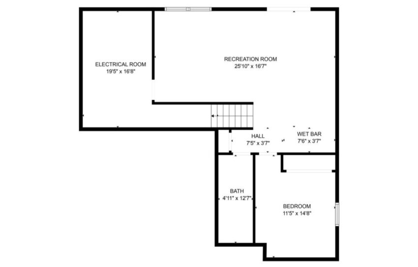 Basement floorplan.