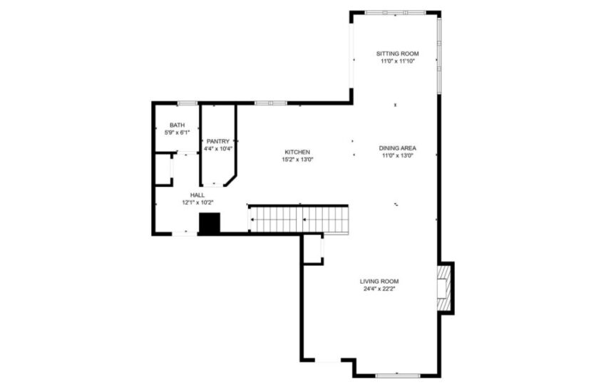 Upstairs floorplan.