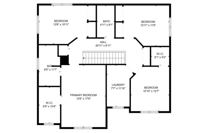 Main level floorplan.
