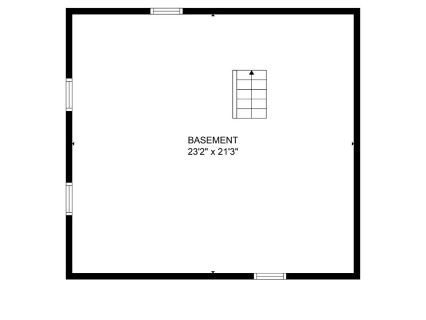 Basement floor plan.