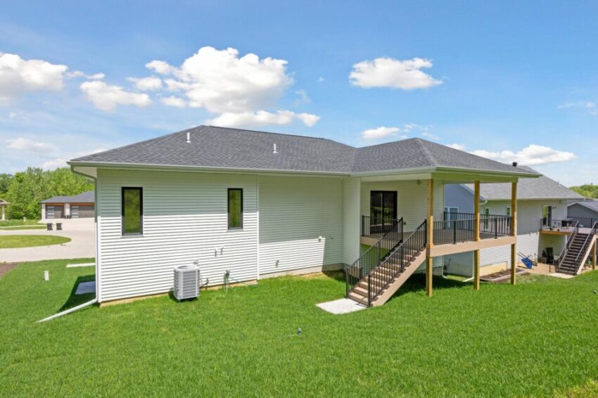 Home with expansive and private back yard.