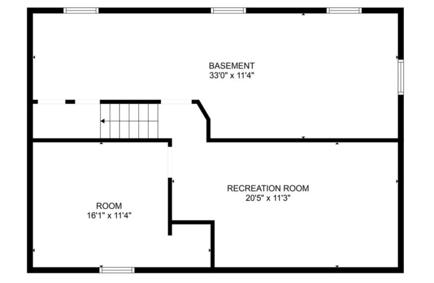 Lower level floorplan.