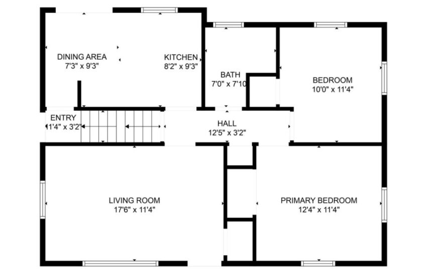 Main level floorplan.