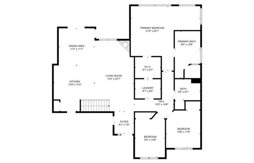 Primary level floorplan.