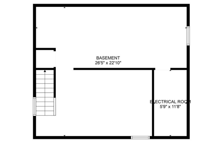Basement floorplan.